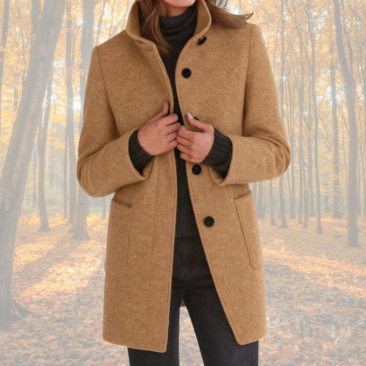 Marzena | Klassisk vinterfrakke med knapper