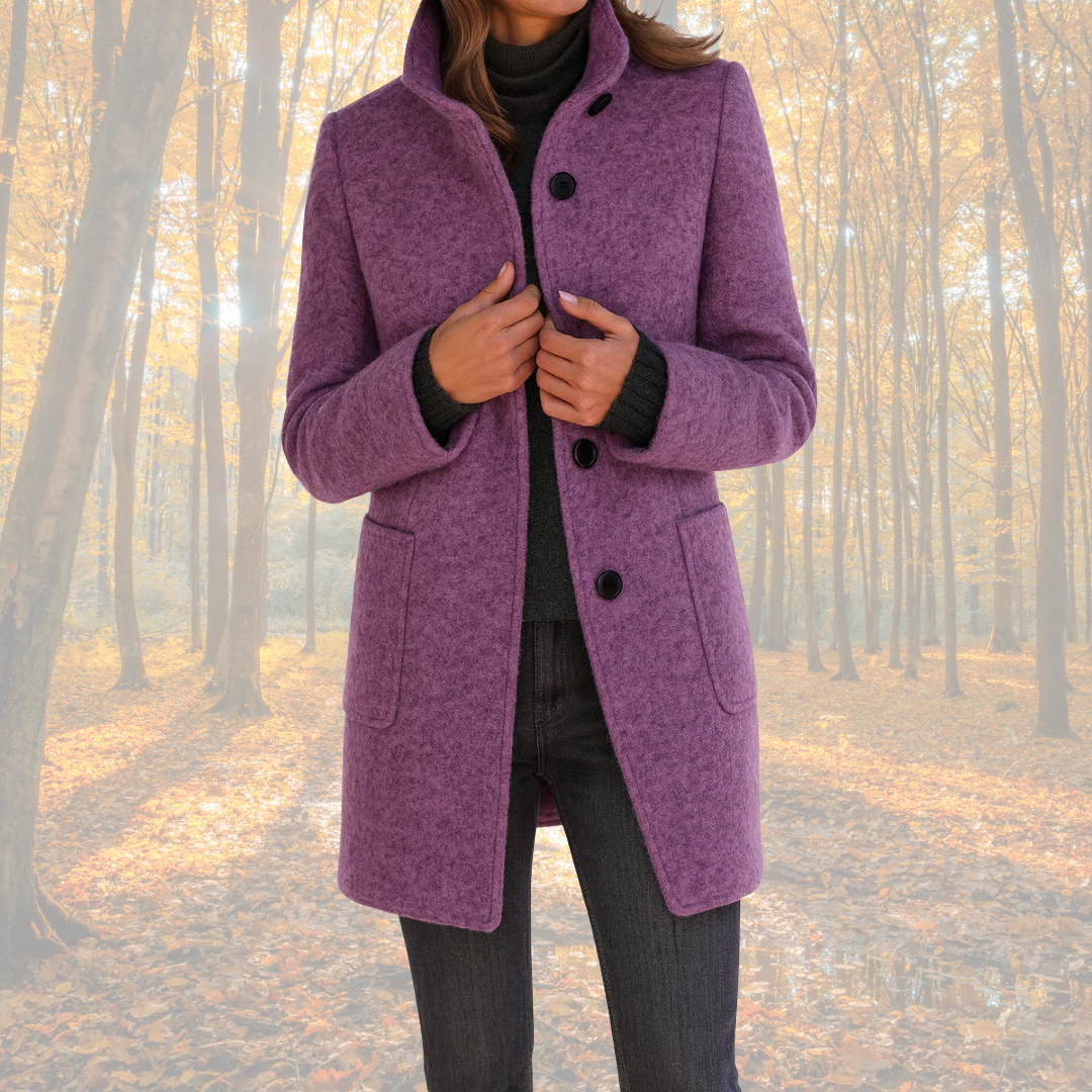 Marzena | Klassisk vinterfrakke med knapper