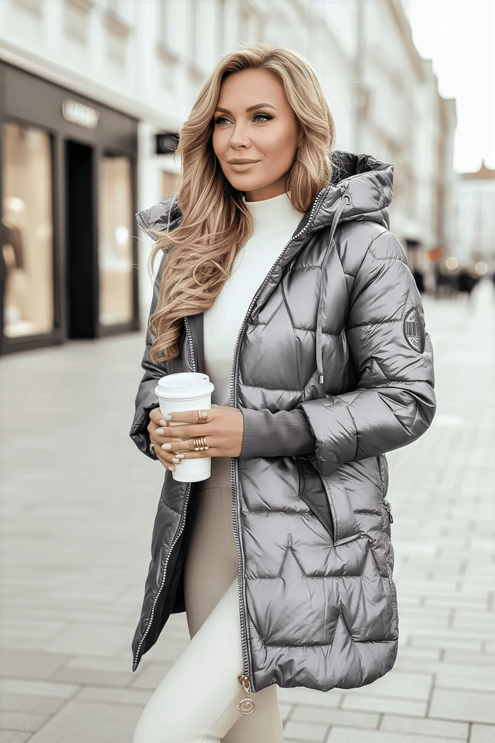 Marisska | Elegant vinterfrakke med hætte