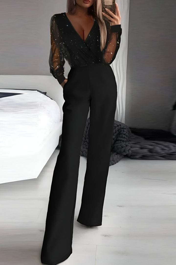 Sima | Moderne glitrende jumpsuit