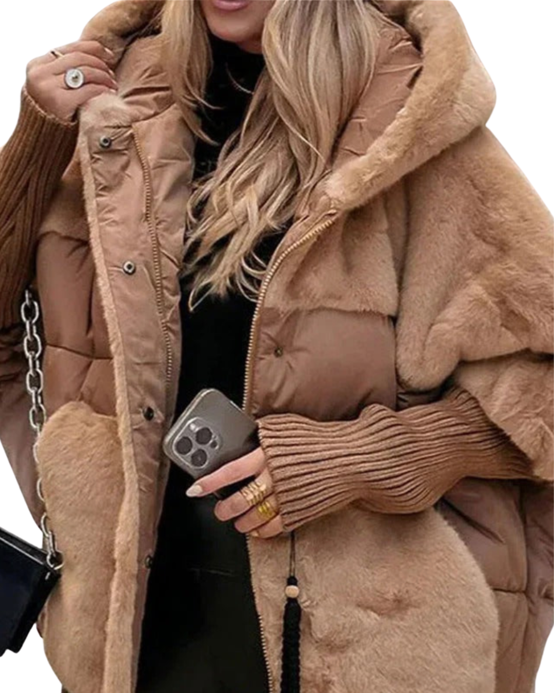 Louise | Varm dunjakke med hætte