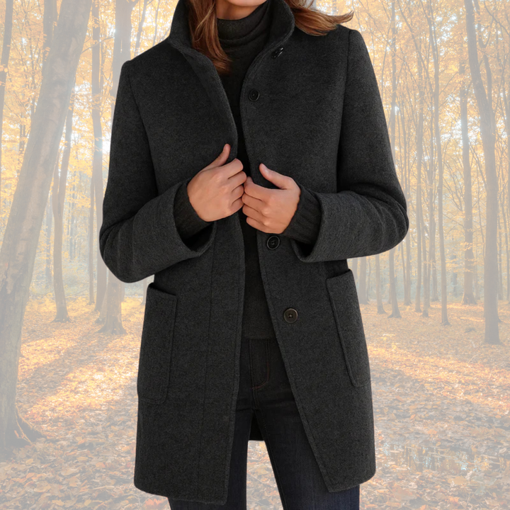 Marzena | Klassisk vinterfrakke med knapper