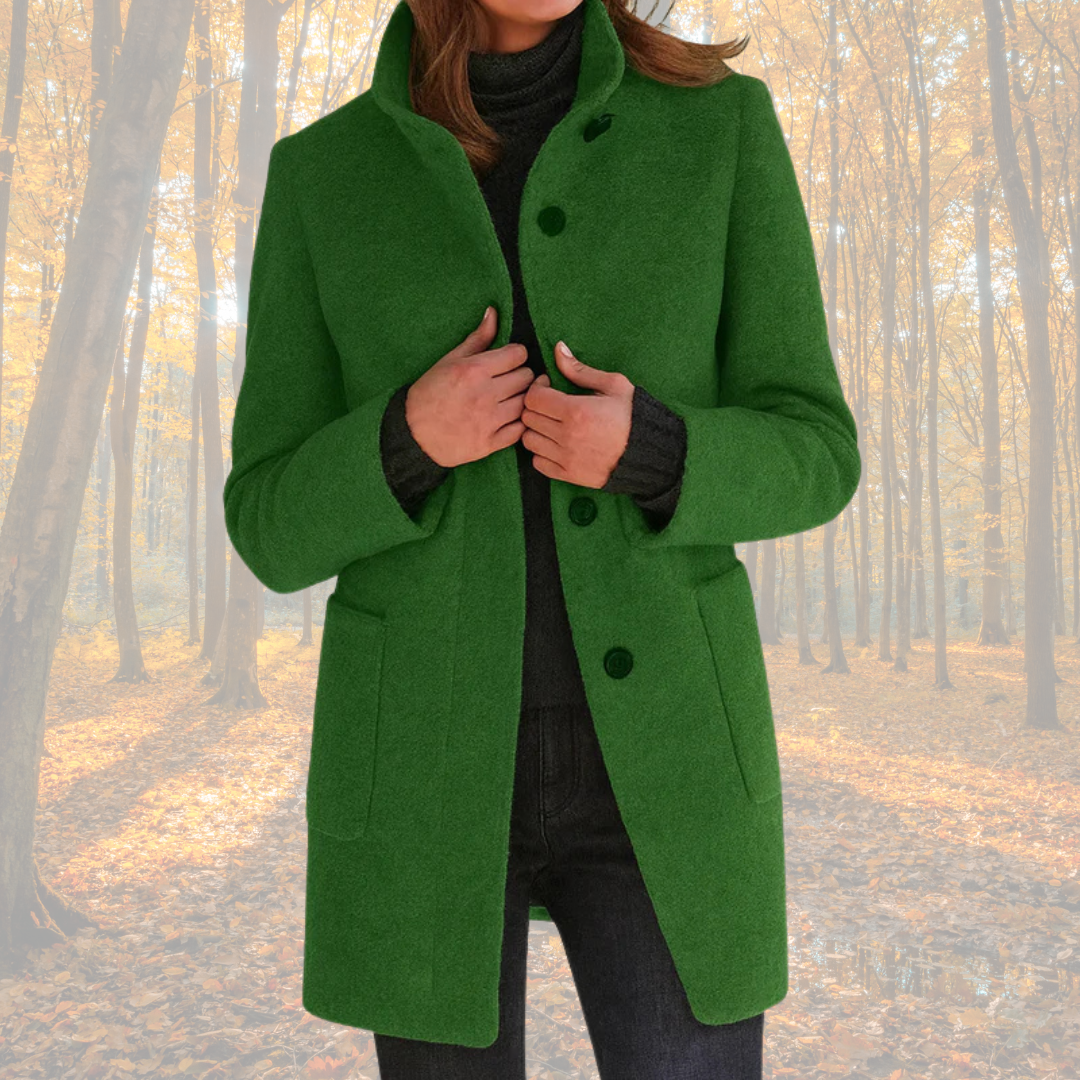 Marzena | Klassisk vinterfrakke med knapper
