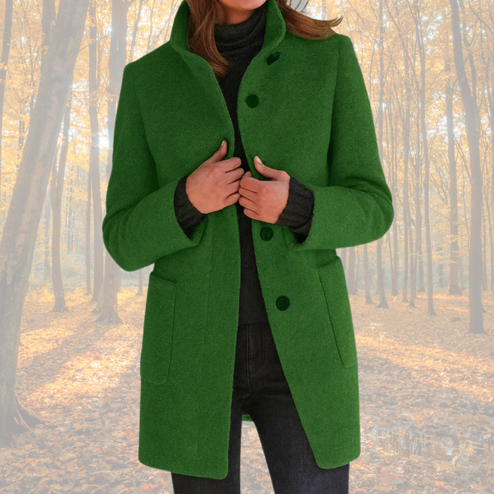 Marzena | Klassisk vinterfrakke med knapper