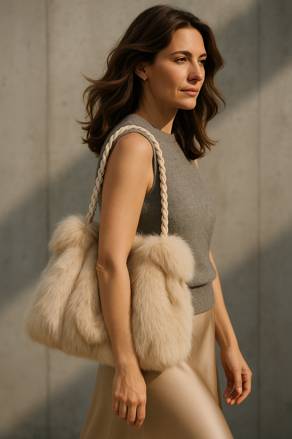 Léone | Elegant Skuldertaske i Blød Velvet