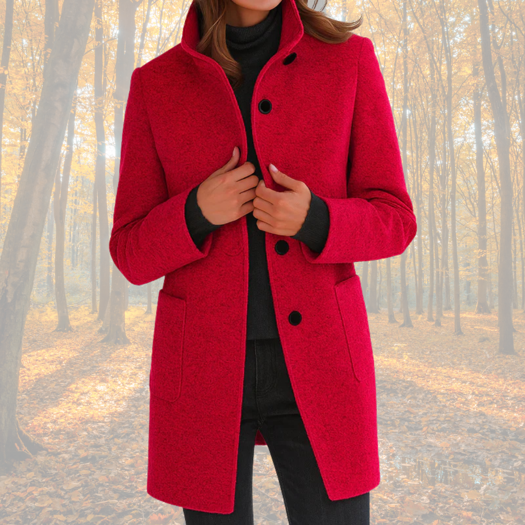 Marzena | Klassisk vinterfrakke med knapper