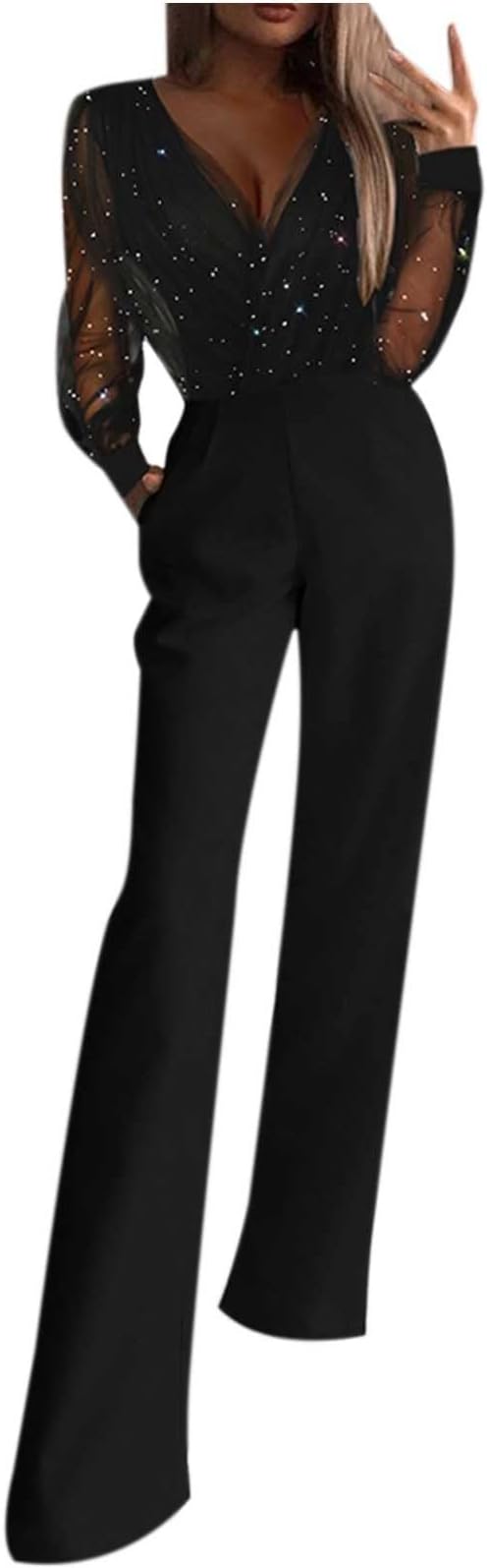 Sima | Moderne glitrende jumpsuit