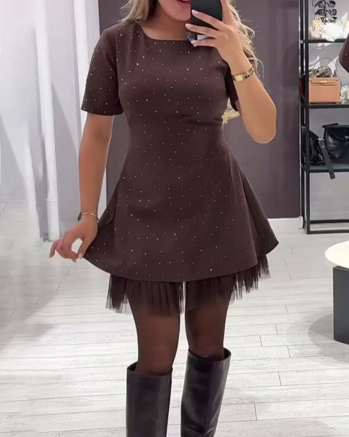 Liva | Kort Kjole med Tyl