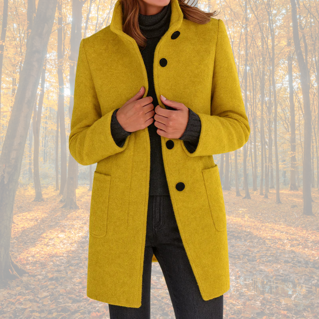 Marzena | Klassisk vinterfrakke med knapper