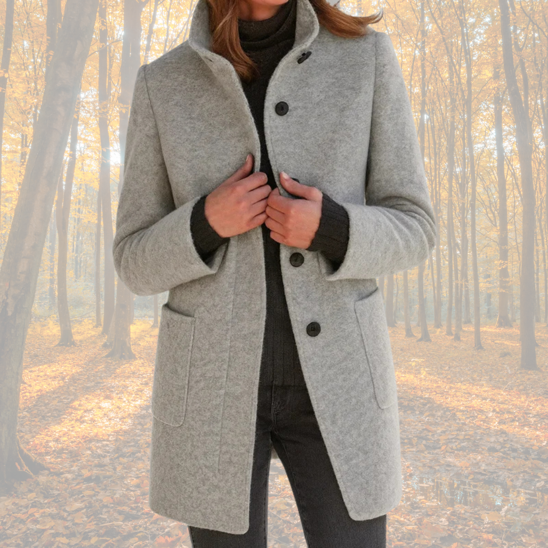 Marzena | Klassisk vinterfrakke med knapper