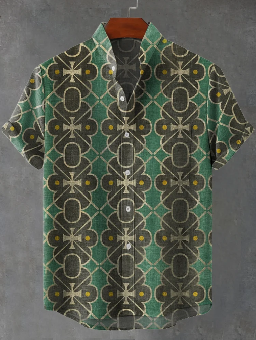 Ellis | Scotland Floor Art Print Casual Shirt