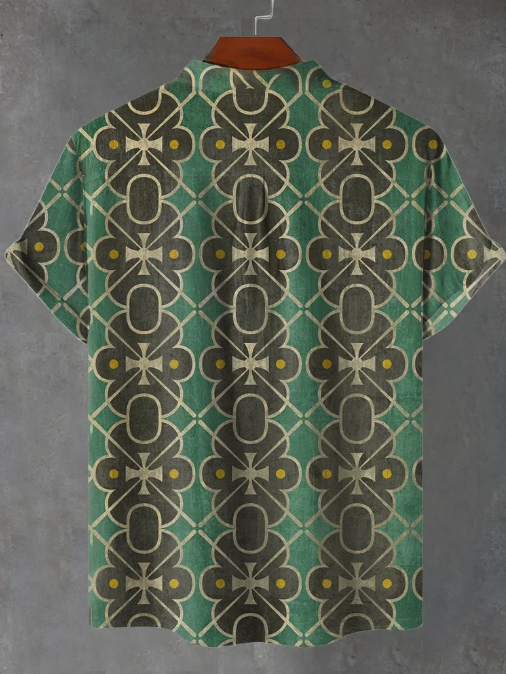 Ellis | Scotland Floor Art Print Casual Shirt