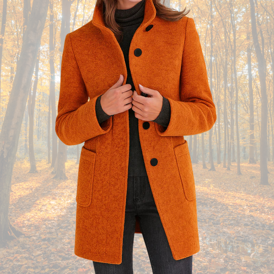 Marzena | Klassisk vinterfrakke med knapper