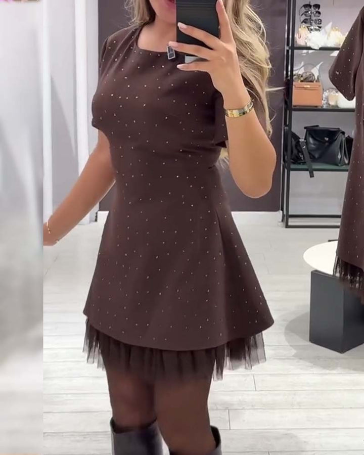 Liva | Kort Kjole med Tyl