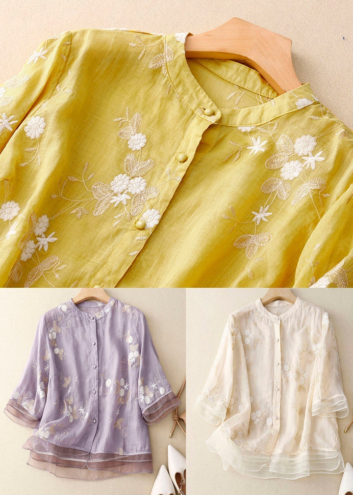 Sena | Embroidered Cotton Blouse