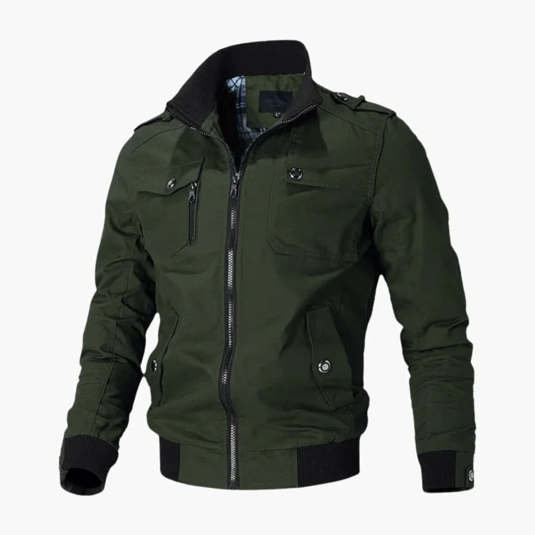 Quilted bomberjakke til herrer