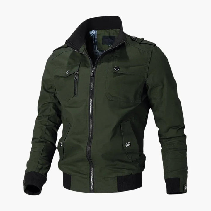 Quilted bomberjakke til herrer