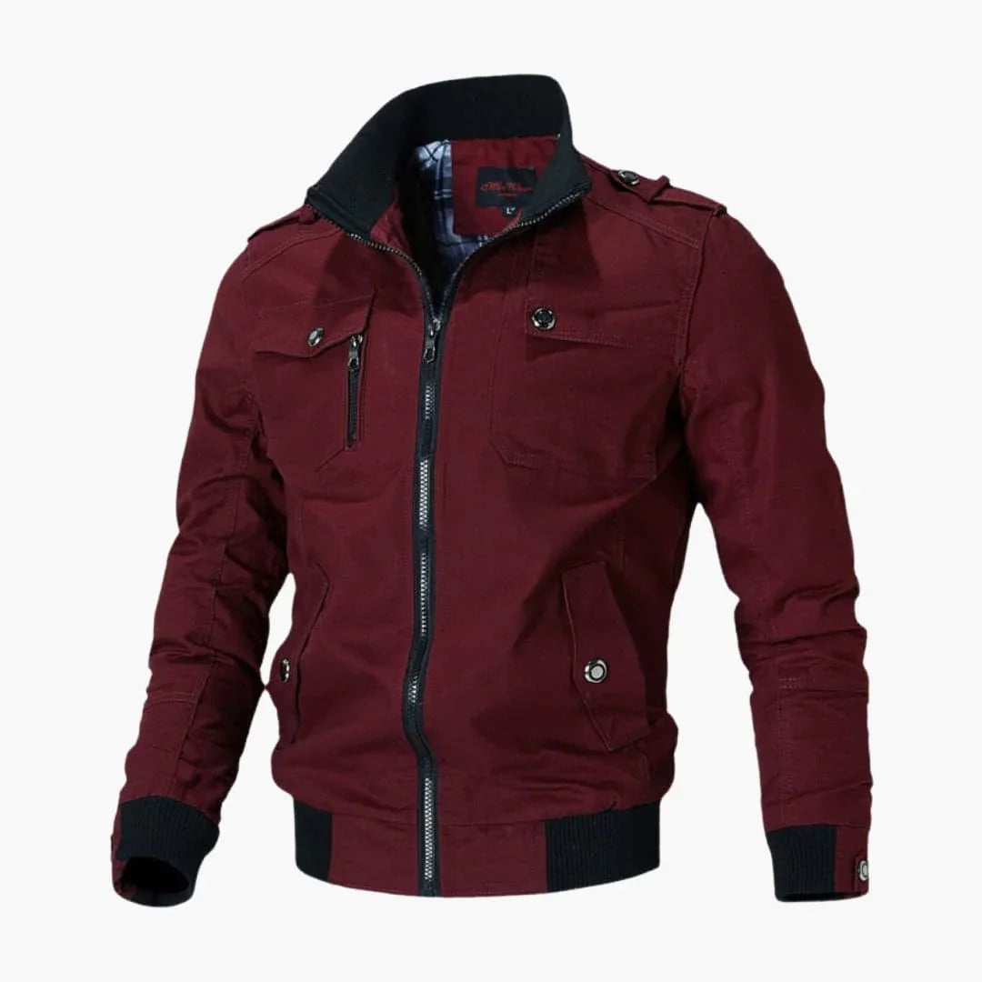 Quilted bomberjakke til herrer