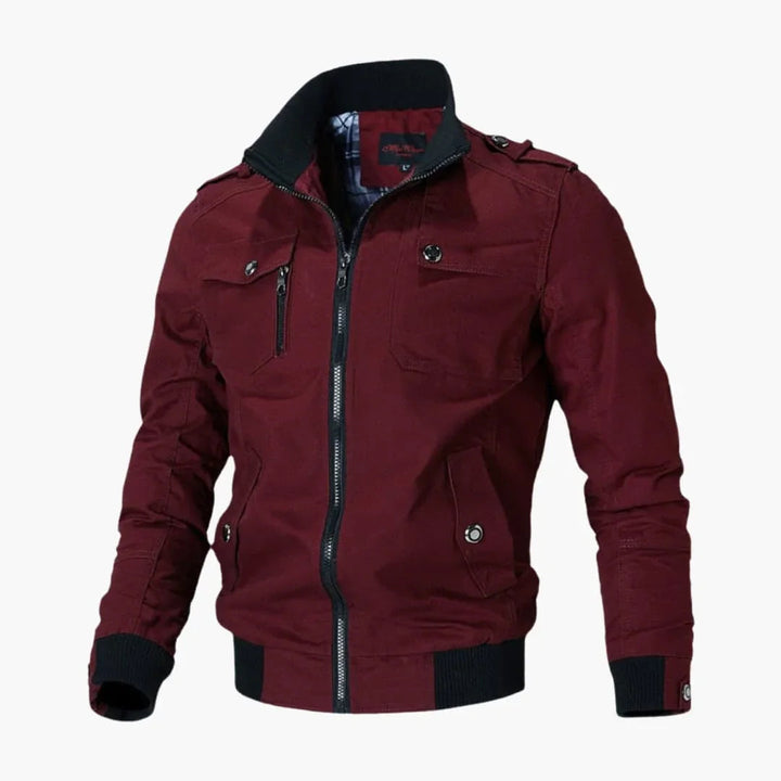 Quilted bomberjakke til herrer