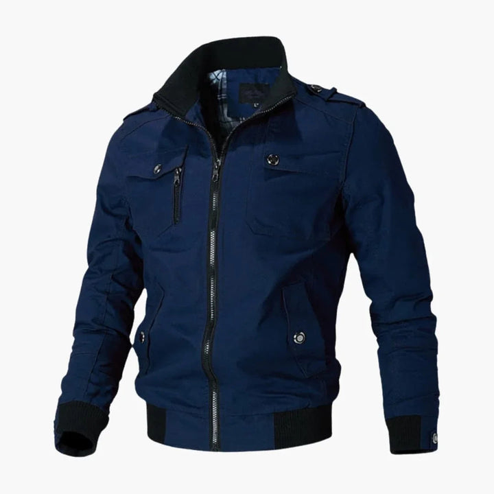 Quilted bomberjakke til herrer