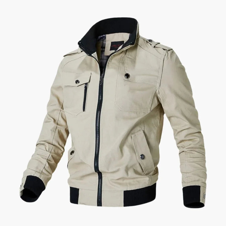 Quilted bomberjakke til herrer