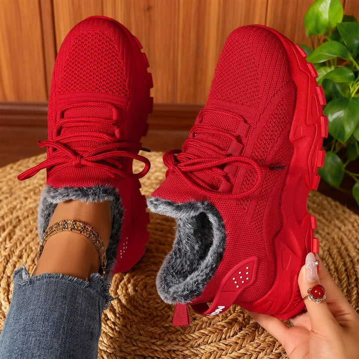 Brydee | Lette sneakers med blødt fleecefor og snørebånd