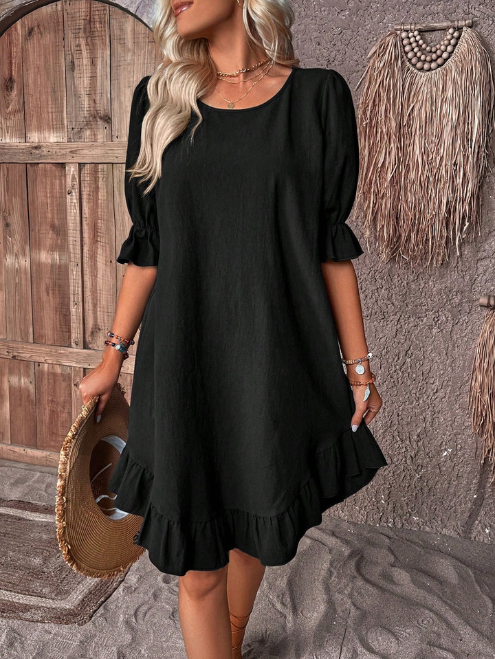 Elli | Elegant Dress with Ruffle Edge