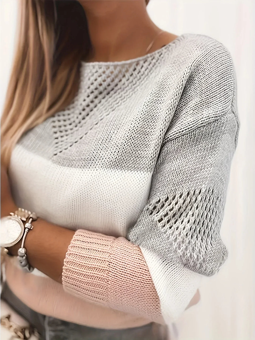 LIV & LYKKE™ | Udsnitstrikpullover