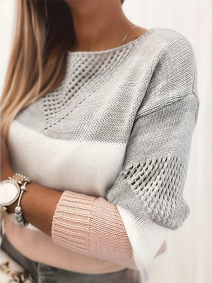 LIV & LYKKE™ | Udsnitstrikpullover
