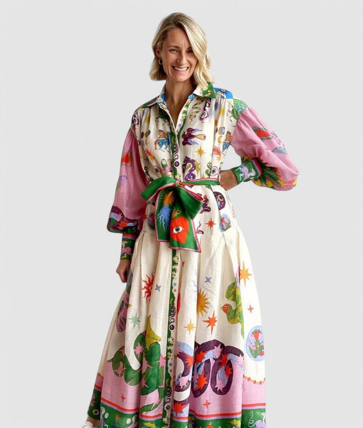 Aven | Elegant Italiensk Maxi Kjole