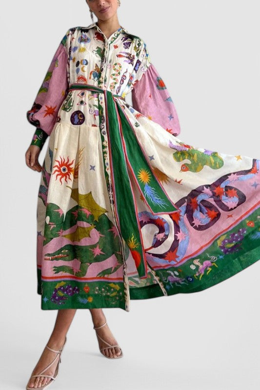 Aven | Elegant Italiensk Maxi Kjole