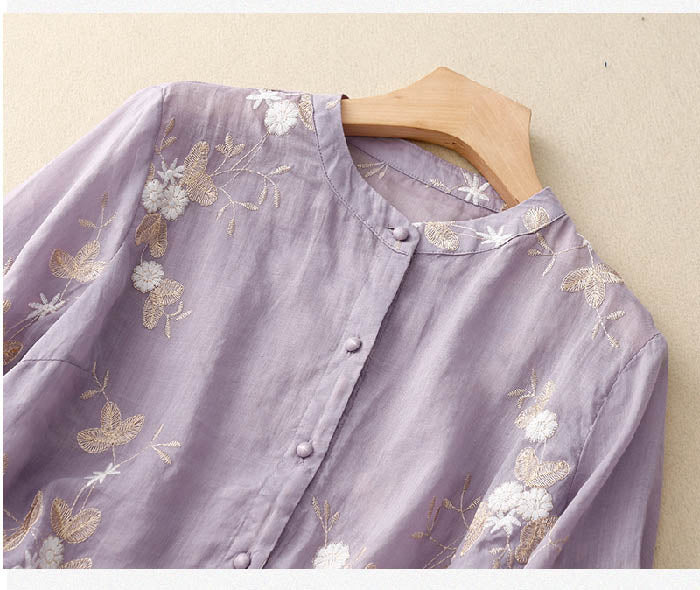 Sena | Embroidered Cotton Blouse