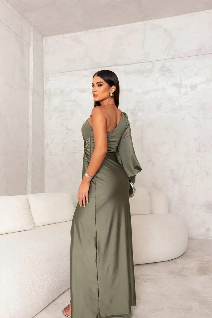 Lina | Elegant en-skulder kjole